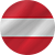 Österreich Flagge Icon rund